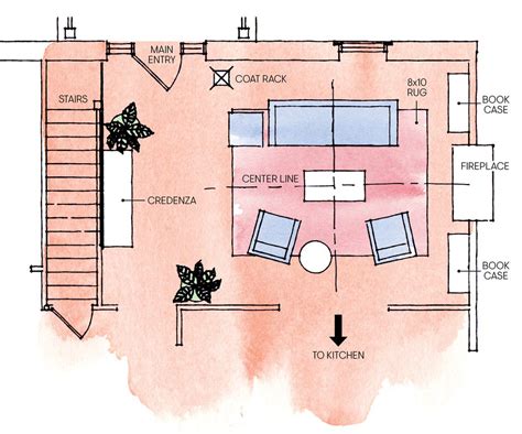 Living Room Sketch Plan