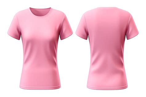 Rosa einfach Damen T-Shirt Attrappe, Lehrmodell, Simulation mit Vorderseite und zurück Ansichten ...