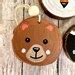 Hand Painted Set of 3 Woodland Creature Christmas Ornaments, Hand ...