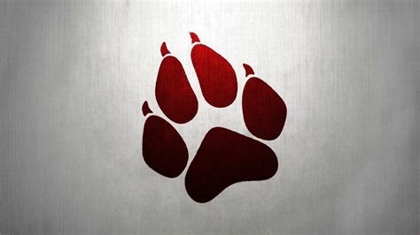 Download Red Tiger Paw Print Wallpaper | Wallpapers.com