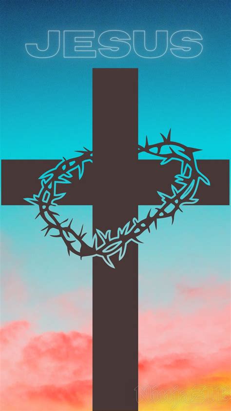 Jesus Cross and crown of thorns wallaper in 2023 | Jesus on the cross, Cross wallpaper ...