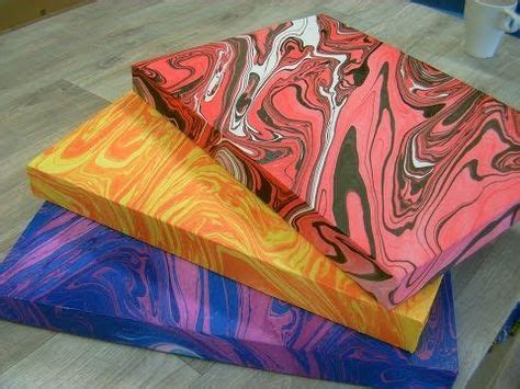 How to Create a Marbling Effect on Canvas With Acrylic Paint. Part of ...