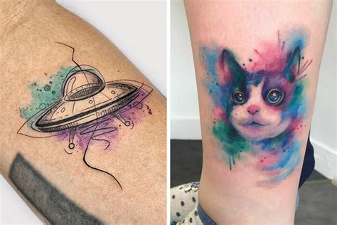 98 Watercolor Tattoos That Are Truly Ethereal | Bored Panda