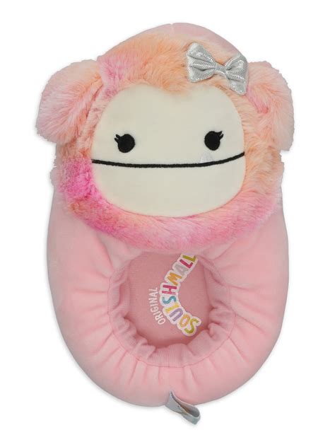 Squishmallows Caparinne the Sasquatch Step-in Slippers, Youth Sizes 13-5 - Walmart.com