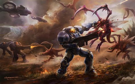 Descarga gratis | Victoria, el traje, starcraft, rifle, estrategia, marines, terran ...