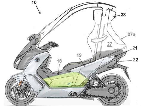 Reborn electric BMW C1 gets airbags, safety cell, active aeros and can be ridden as a normal ...