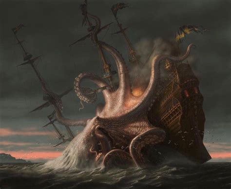 Part 3 the last part | Sea creatures art, Kraken art, Kraken