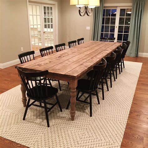 Extra Large Farmhouse Table, Custom Wood Table, Rustic Farmhouse Table ...