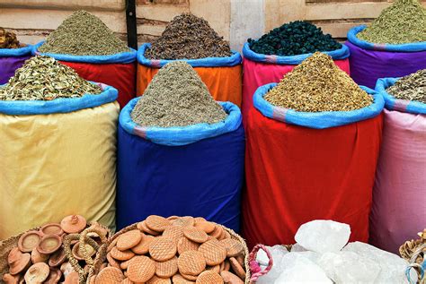 Spices For Sale, Souk In The Medina Photograph by Nico Tondini - Pixels