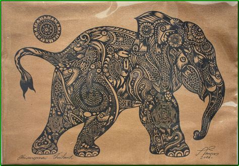 thai elephant tattoo pictures - oldjapaneseartdrawing