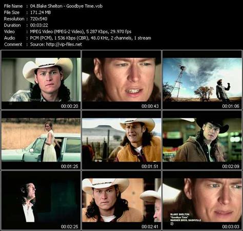 Blake Shelton - Goodbye Time - Download Music Video Clip from VOB ...