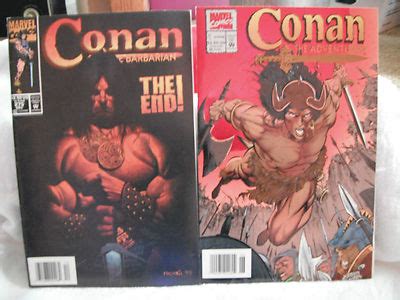 MARVEL COMICS CONAN THE BARBARIAN THE END #275 CONAN ADVENTURER JUNE 1 LOT OF 2 -- Antique Price ...