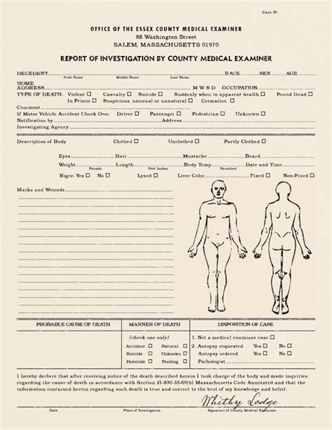 Autopsy Report Ate Gese Ciceros Co Pdf Blank Coroners Sample throughout ...