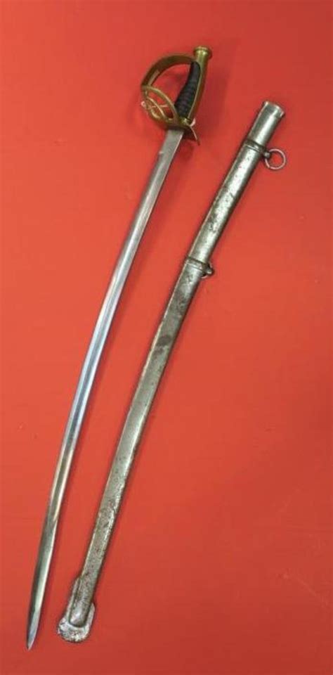 Sold Price: Civil War Replica Cavalry Saber with Scabbard, INDIA: - Invalid date EST