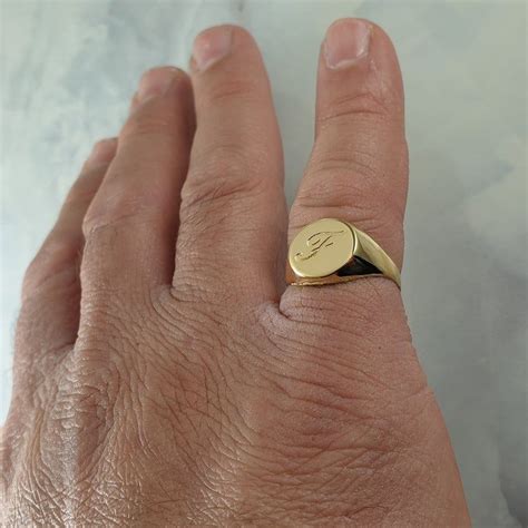Gold signet ring Men's pinky ring Custom gifts for men | Etsy in 2021 | Mens pinky ring, Signet ...