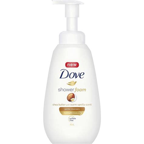 Dove Body Wash Shower Foam Shea Butter 400ml | Woolworths