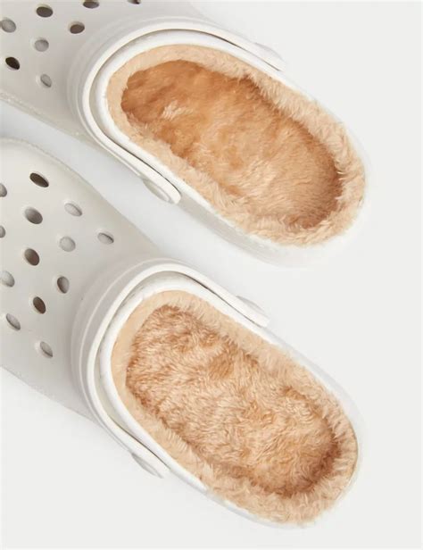 Kids' Faux Fur Lined Clogs (1 Large - 6 Large) | M&S Collection | M&S