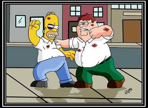 peter vs. homer - Family Guy Fan Art (29342600) - Fanpop