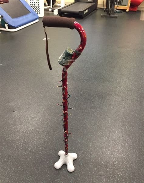 I love how a previous patient decorated the cane... | Dr. Jasmine Marcus, PT, DPT, CSCS