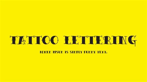 Tattoo Lettering Font Family : Download Free for Desktop & Webfont
