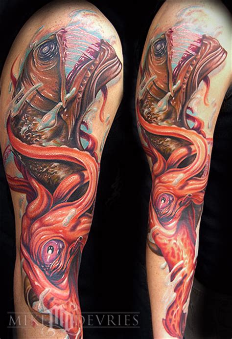 Giant Squid Tattoo by Mike DeVries: TattooNOW