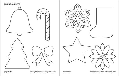 Christmas Sets | Free Printable Templates & Coloring Pages | FirstPalette.com | Christmas ...