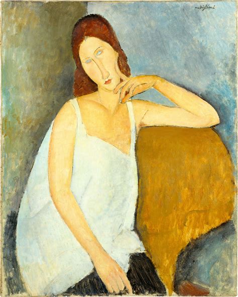File:Amedeo Modigliani, 1919, Jeanne Hébuterne, oil on canvas, 91.4 x 73 cm, Metropolitan Museum ...
