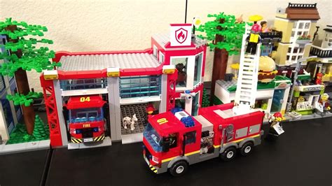 My custom Fire Station and Ladder Truck based on the current LEGO City ...