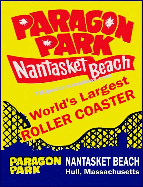 Paragon Park Poster Nantasket Beach Hull Massachusetts Worlds Largest ...