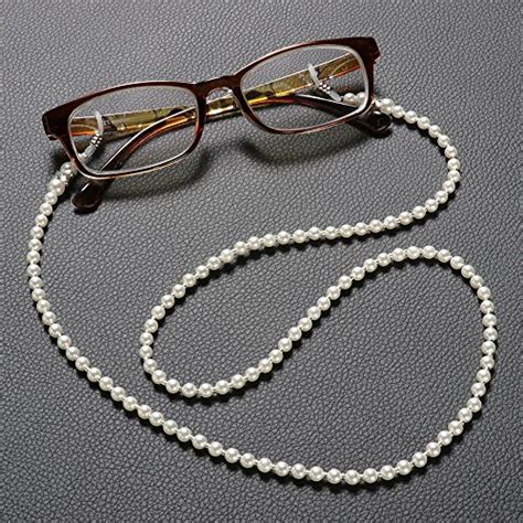 Pearl Acrylic Reading Glasses Strap - Eyewear Strap Sunglasses Holder Reading Glasses Retainer ...