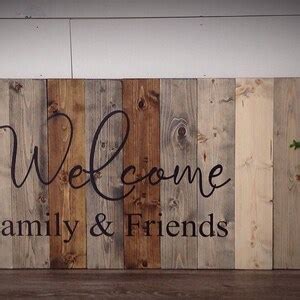 Welcome Family and Friends Sign, Family Sign, Custom Made Family Sign ...