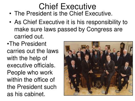 PPT - The Office of the President & his many roles. PowerPoint ...