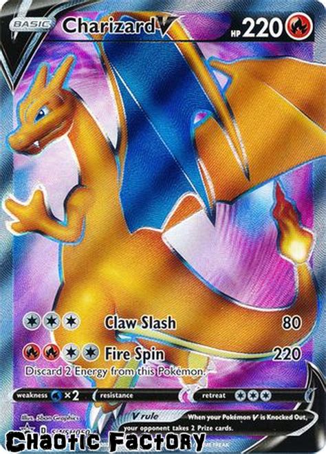 Charizard V SWSH050 - Ultra Rare Champion's Path SEALED FULL ART Promo NM