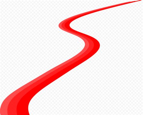 HD Red Curved Curve Line PNG | Citypng