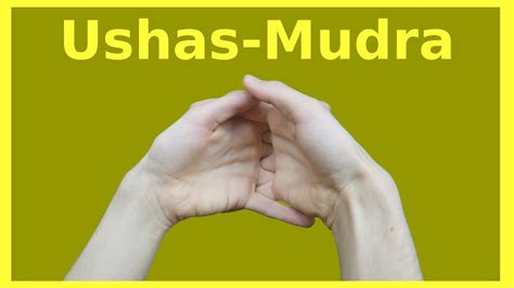 Ushas Mudra - der Hormone und des Neuanfangs - Finger Yoga Übung - YouTube