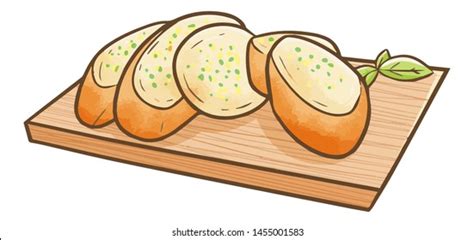 Cartoon Garlic Bread Clipart - Mariiana-blog