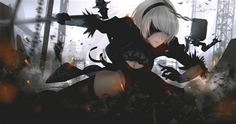 2B (Nier: Automata), Nier: Automata, NieR Wallpapers HD / Desktop and Mobile Backgrounds