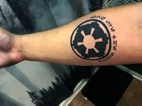 Long live the empire, Galactic empire symbol I got from Heth at Black Lantern tattoo, San Jose ...