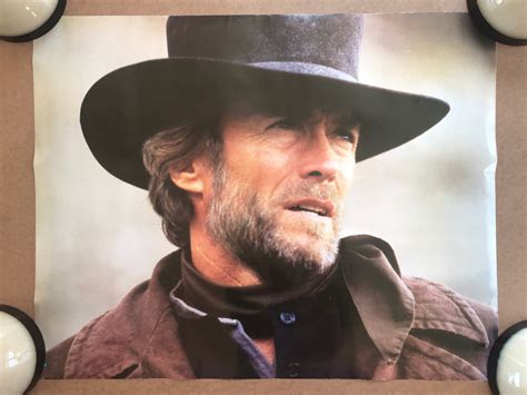 Vintage Original 1970s 1980s Clint Eastwood Cowboy Hat Poster Sweden ...