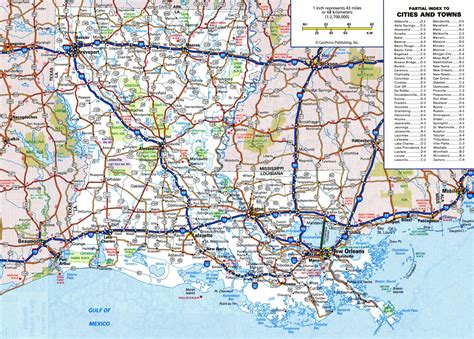 Louisiana State Highway Map | Draw A Topographic Map