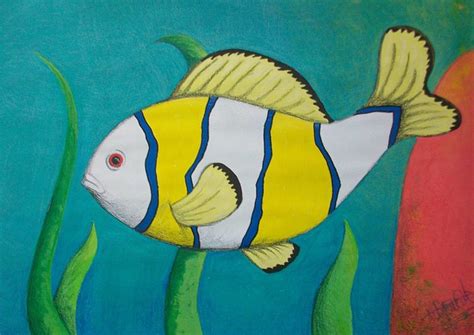 Like a Fish in the Water | Contemporary painting Acrylic est… | Flickr