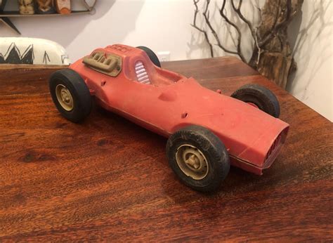 Vintage C. 1963 V-RROOM Red Race Car Toy by Mattel Many Broken Parts ...