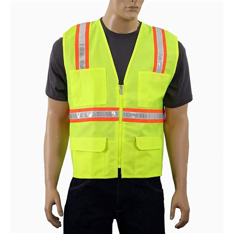 Safety Depot Yellow Reflective Safety Vest with Pockets 8048A-2XL - Walmart.com - Walmart.com