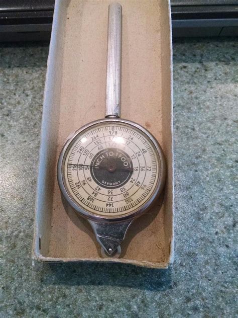 Vintage Opisometer Map Measure Tool GERMANY Inch to Foot Inches to Feet Drafting | #1901641670