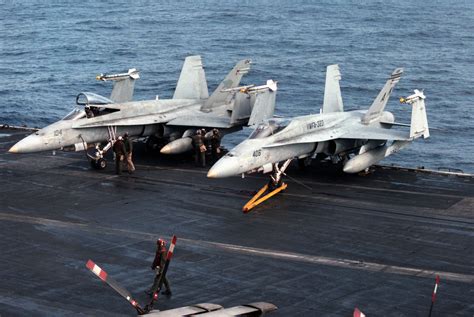 File:F-18As on USS Coral Sea (CV-43) Jan 1986.JPEG - Wikimedia Commons