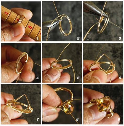 How to make wire wrapped rings for three different shape gemstones | Wire wrapped jewelry ...