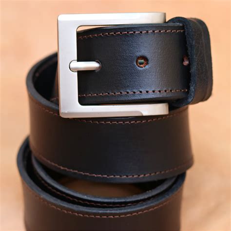 Broad and Wide Leather Belt for Men - 2 wide belt – Mender Leather Factory