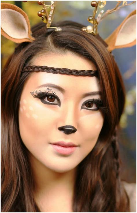 25 Lovely Deer Halloween Makeup Ideas For You - Instaloverz | Deer halloween makeup, Halloween ...