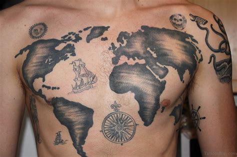 Old World Map Tattoo | Bruin Blog