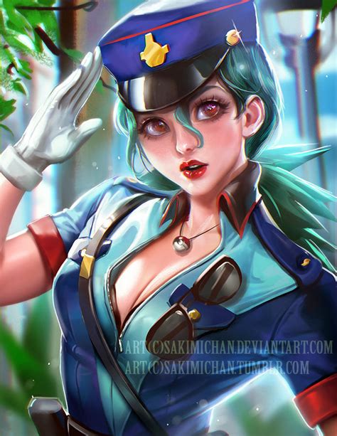 Pokemon Officer Jenny by sakimichan on DeviantArt